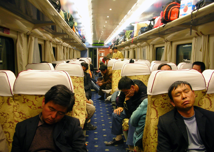 Hard Seats on Tibet Train