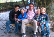 Bruce and clients at Chengdu Panda Base