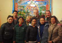 Clients and hotel staff