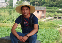 Hiking in the countryside