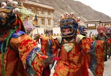 Attending local festival